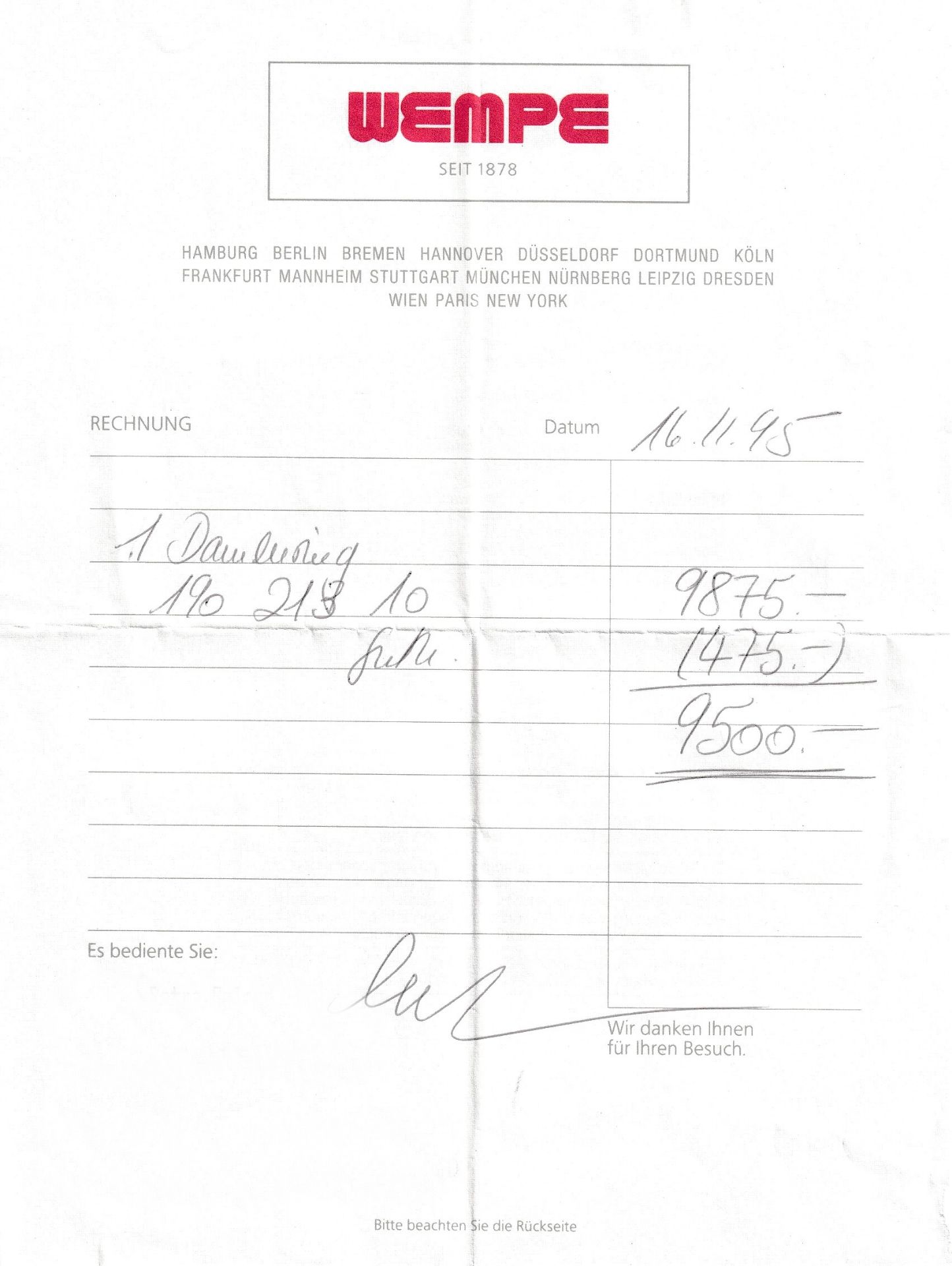 18 kt Gold WEMPE Diamant-Ring, WG/GG 750/000, 22 - Bild 3 aus 3