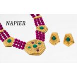 Modeschmuckset NAPIER, 1990er Jahre, aus der Serie