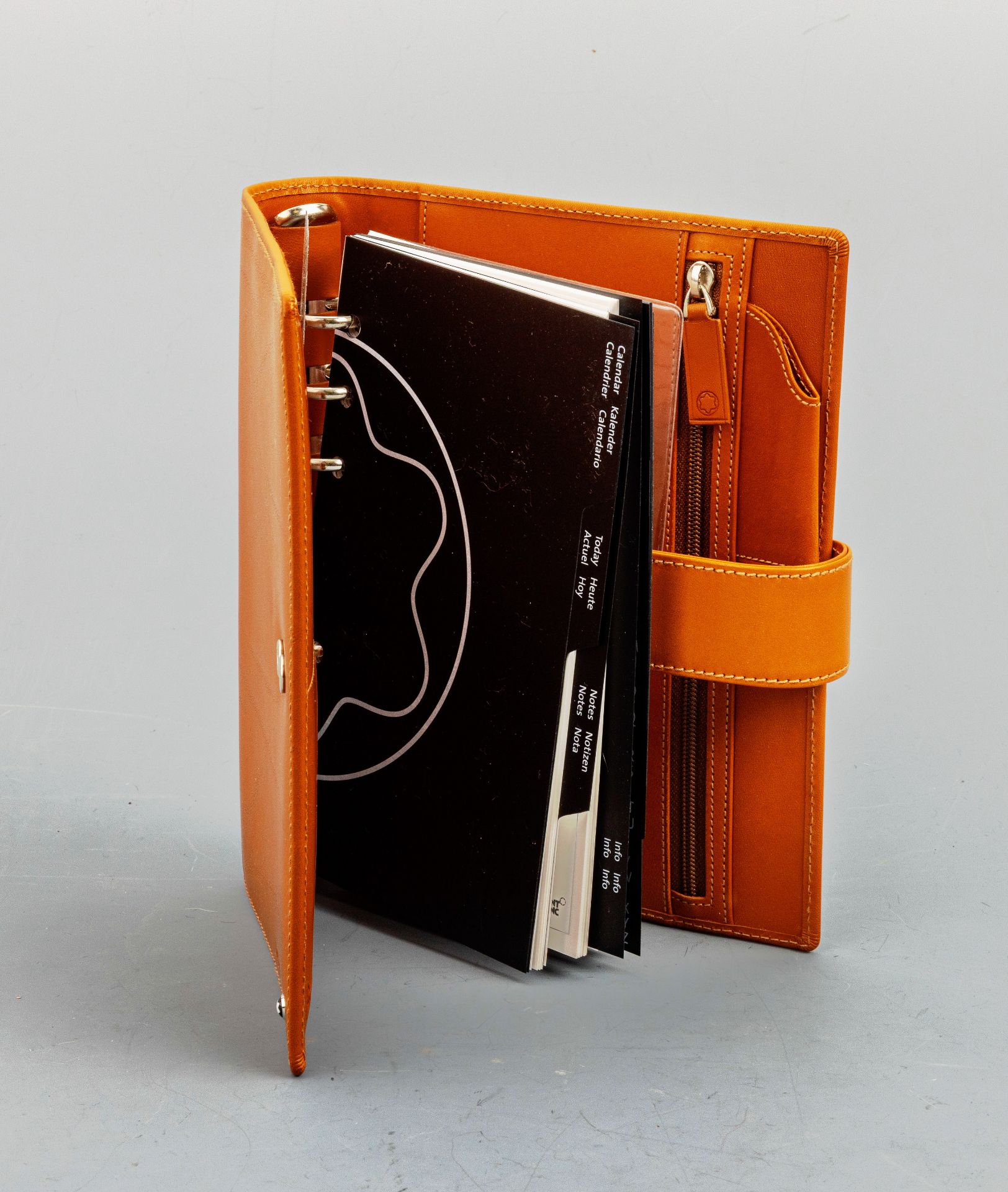 MONTBLANC Organizer, cognacf. Leder, Made in Germany, DIN - Bild 3 aus 3
