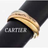 18 kt Gold le must de CARTIER Ring, GG/WG/RG 750/000,