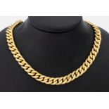 14 kt Gold Collier, GG 585/000, L. ca. 44.5cm,