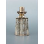 Teedose, wohl Erfurt um 1820-50, 12-Lot Silber, 11-fach