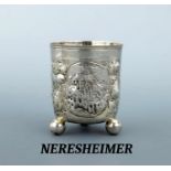 Kugelfußbecher, Hanau um 1880-1900, im Stildes Barock,