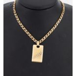 14 kt Gold Brillant-Anhänger, GG 585/000, schlicht