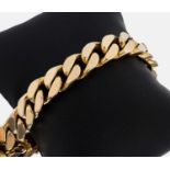 14 kt Gold Armband, GG 585/000, schwere qualitätvolle