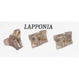 LAPPONIA Konvolut, 925er Silber, best. aus:1 Paar