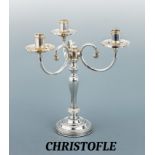 CHRISTOFLE FLEURON Kerzenständer, Frankreich 1930-50,