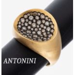 18 kt Gold ANTONINI MATERA Brillant-Ring, GG 750/000,