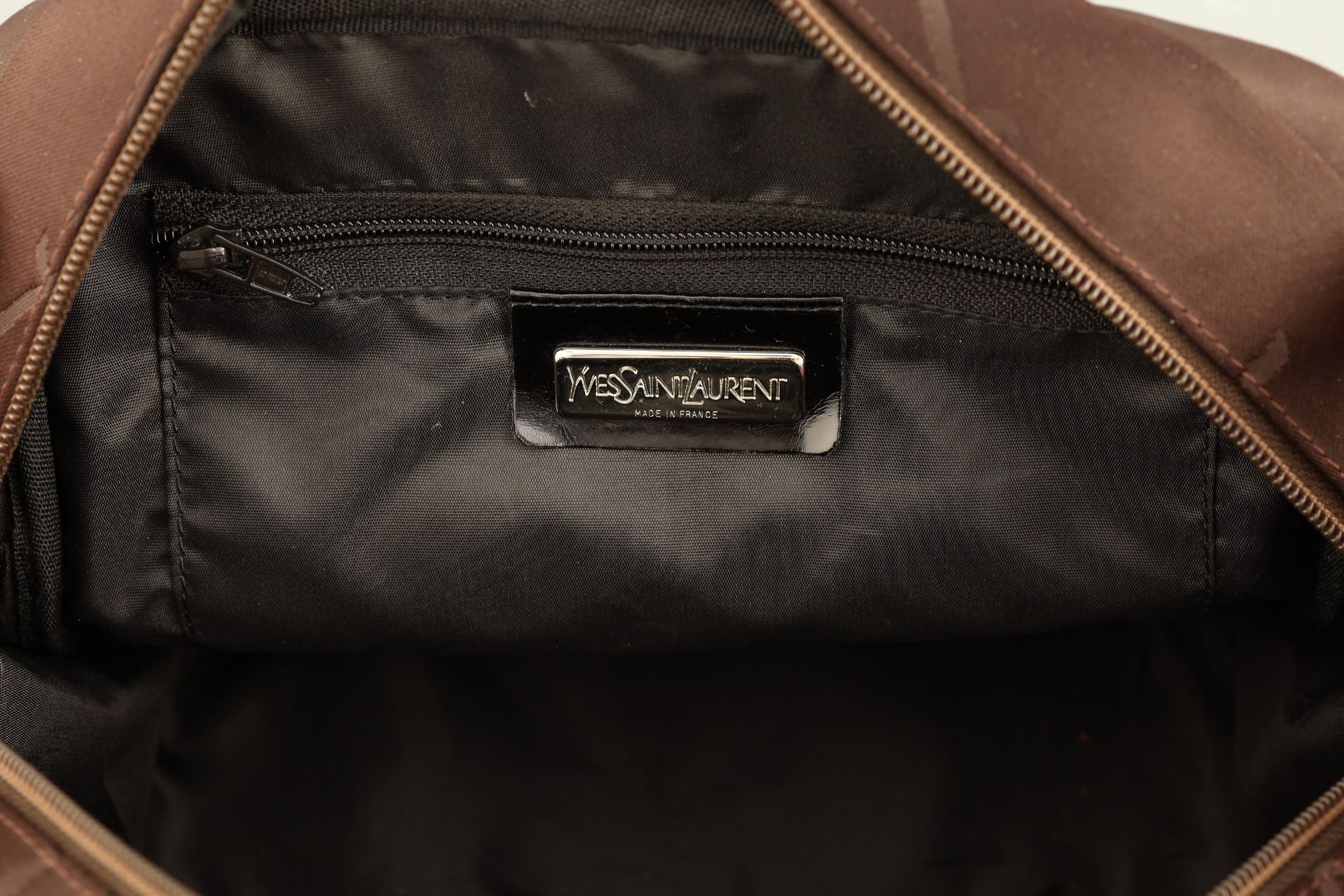 YVES SAINT LAURENT Handtasche, braunes Nylon, changierend, - Bild 4 aus 4
