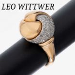18 kt Gold LEO WITTWER Brillant-Ring, RoseG750/000,