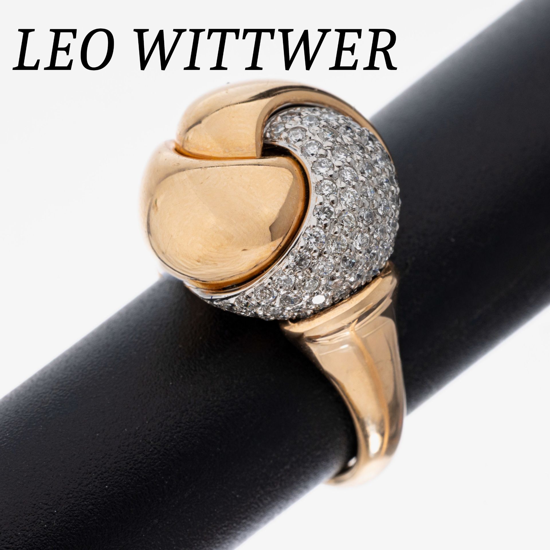 18 kt Gold LEO WITTWER Brillant-Ring, RoseG750/000,