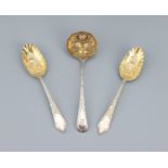 Zuckerstreulöffel, England, London, 1807, 925er Silber,