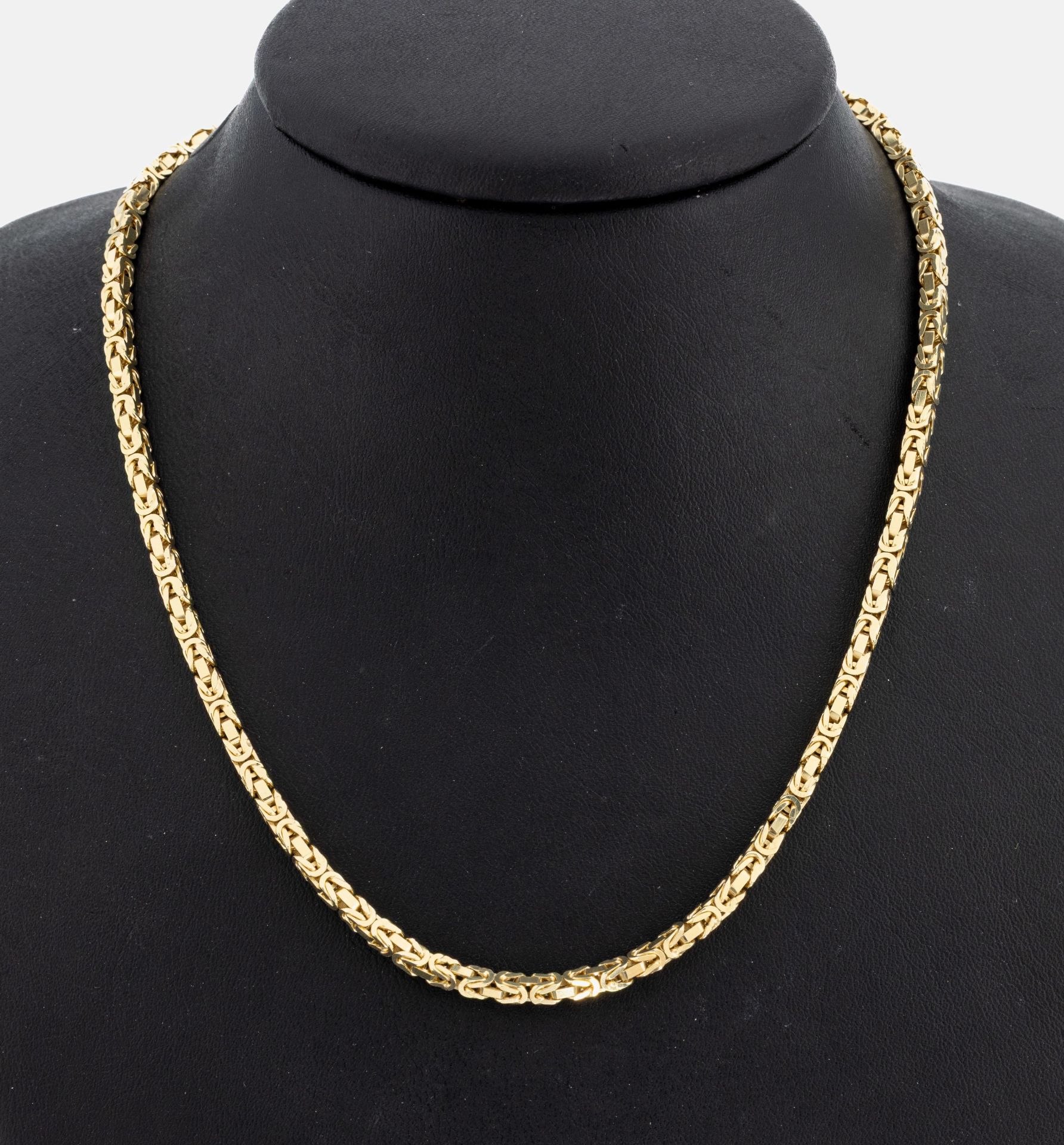 14 kt Gold Königskette, GG 585/000, L. ca. 90 cm,