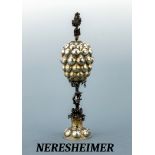 Traubenpokal, NERESHEIMER, Hanau um 1900, Silber gepr.,