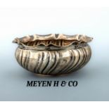 Anbietschale, deutsch um 1900, 800er Silber, bauchige Form