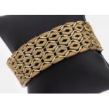 8 kt Gold Armreif, GG/WG 333/000, z.T. strukt. und pol.,