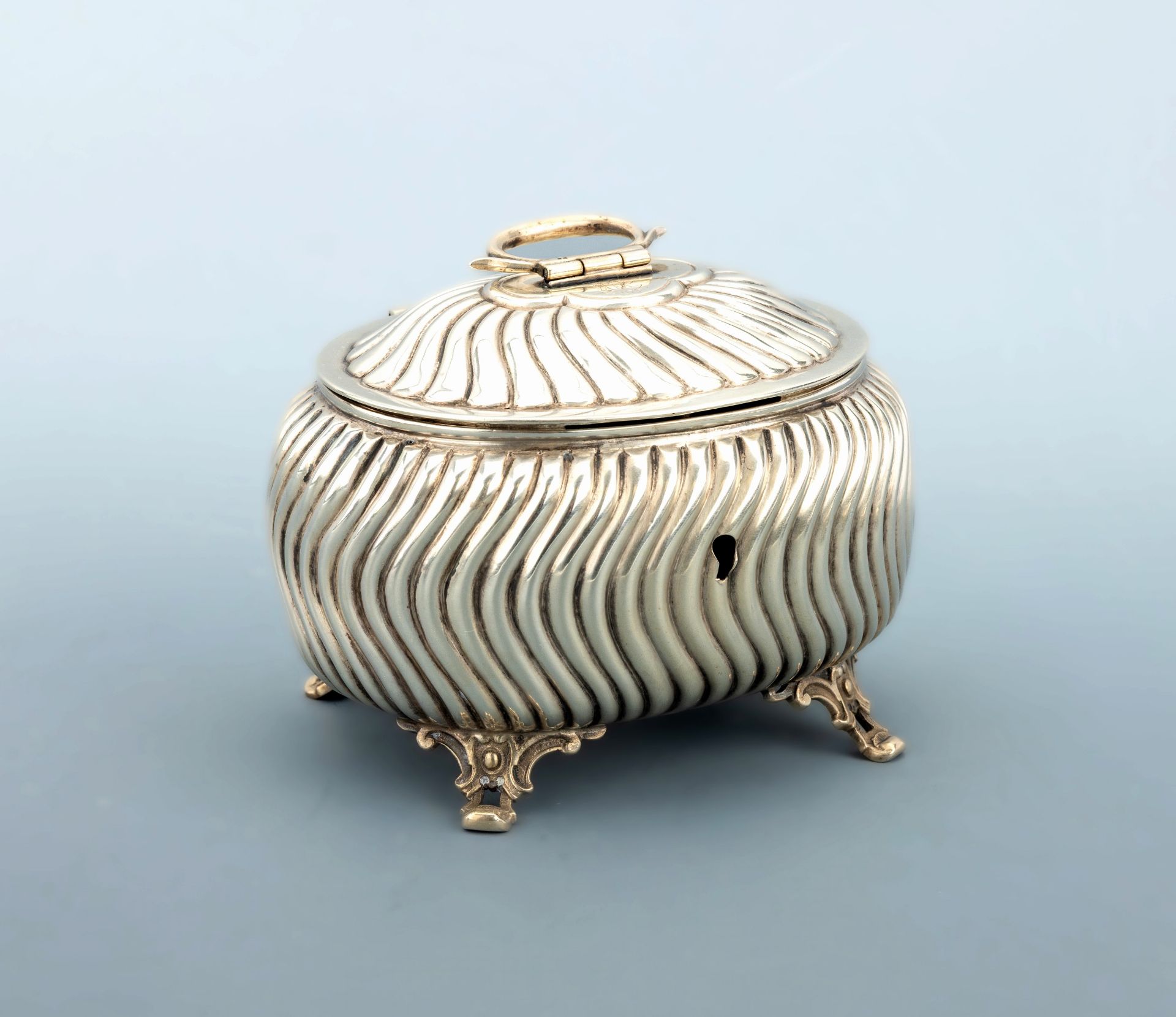 Zuckerdose, Österreich/Wien, 1872-1922, 800er Silber,