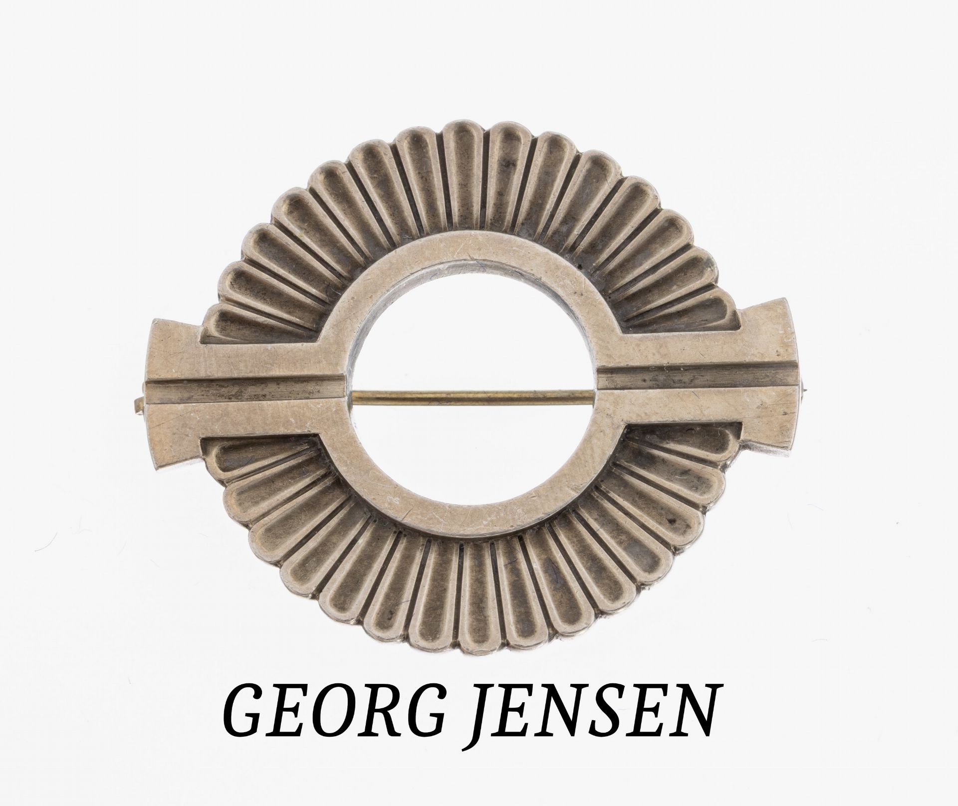 GEORG JENSEN Brosche, Dänemark nach 1945, 925er Silber,