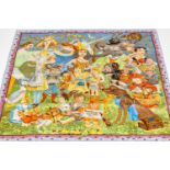 HERMES Carree 'FAIRYTALES', 100% Seide, Made in France,