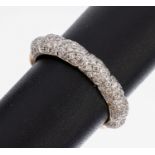 18 kt Gold Brillant-Ring, GG/WG 750/000, Brillanten zus.