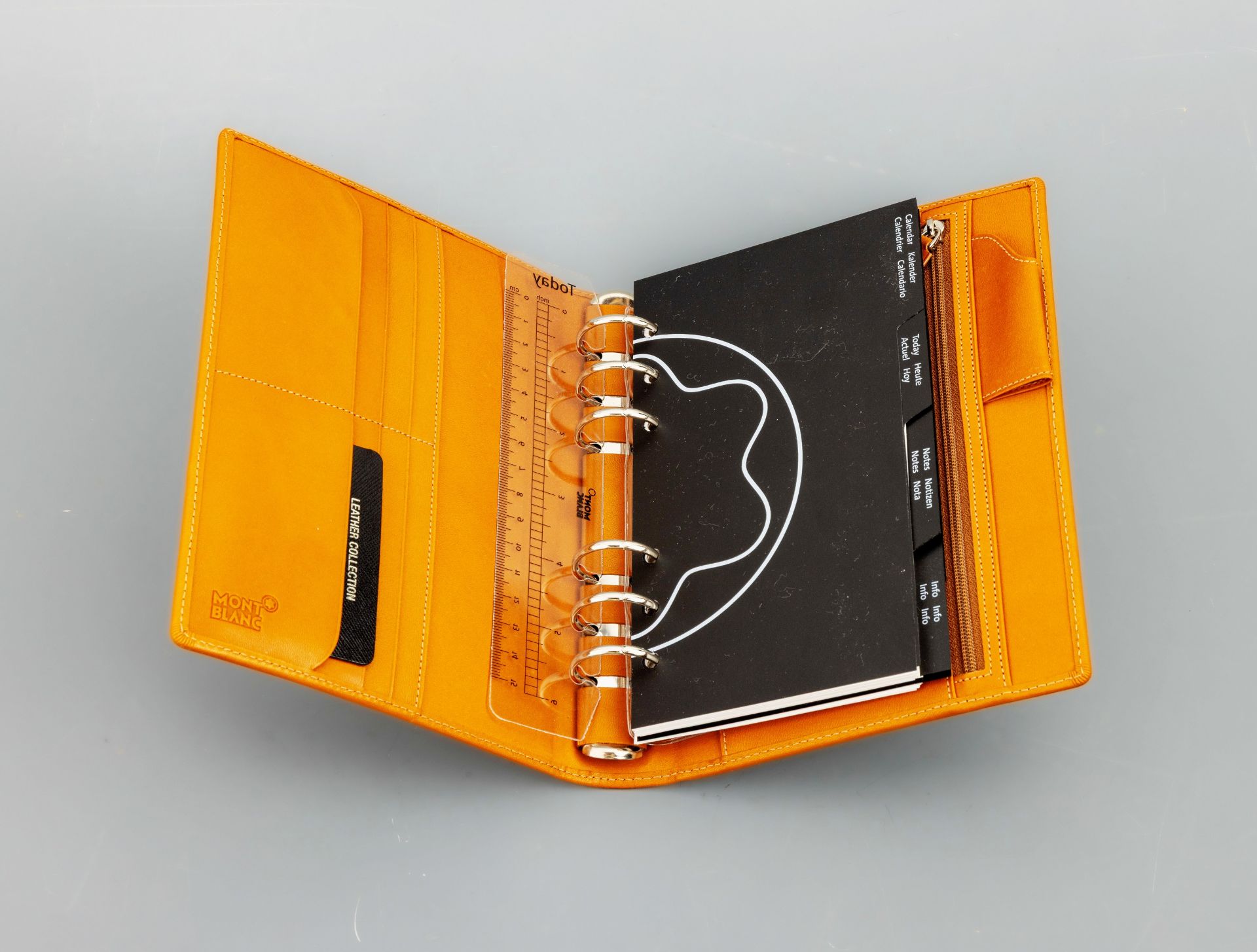 MONTBLANC Organizer, cognacf. Leder, Made in Germany, DIN - Bild 2 aus 3