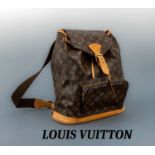 LOUIS VUITTON Rucksack, Montsouris Backpack GM, Monogram
