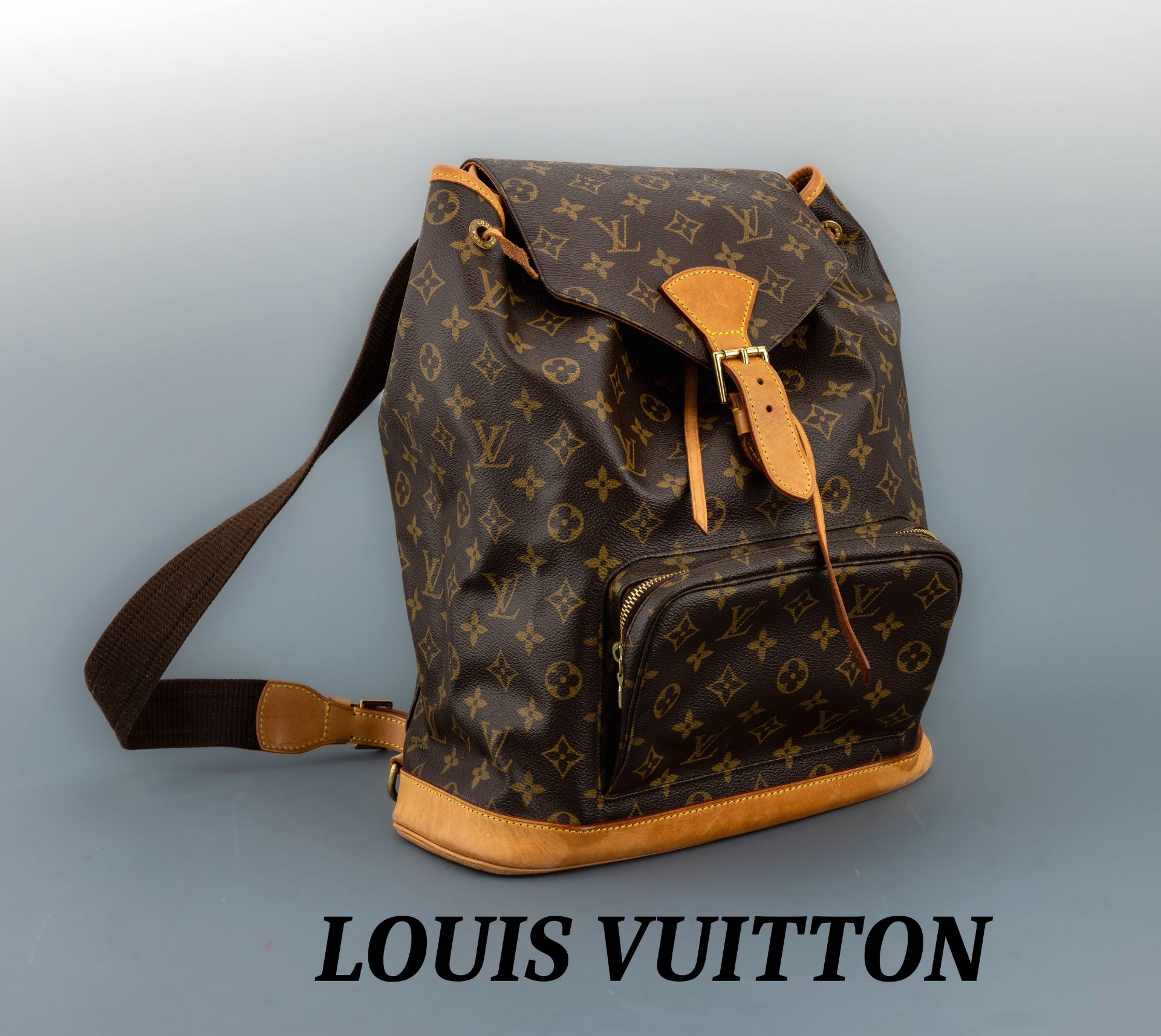 LOUIS VUITTON Rucksack, Montsouris Backpack GM, Monogram