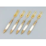 Set 12 Dessertgabeln, deutsch, um 1900, 800er Silber