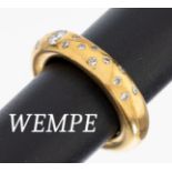 18 kt Gold WEMPE Brillant-Ring, GG 750/000,22 Brillanten