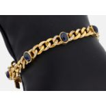 18 kt Gold Saphir-Brillant-Armband, GG 750/000, 5