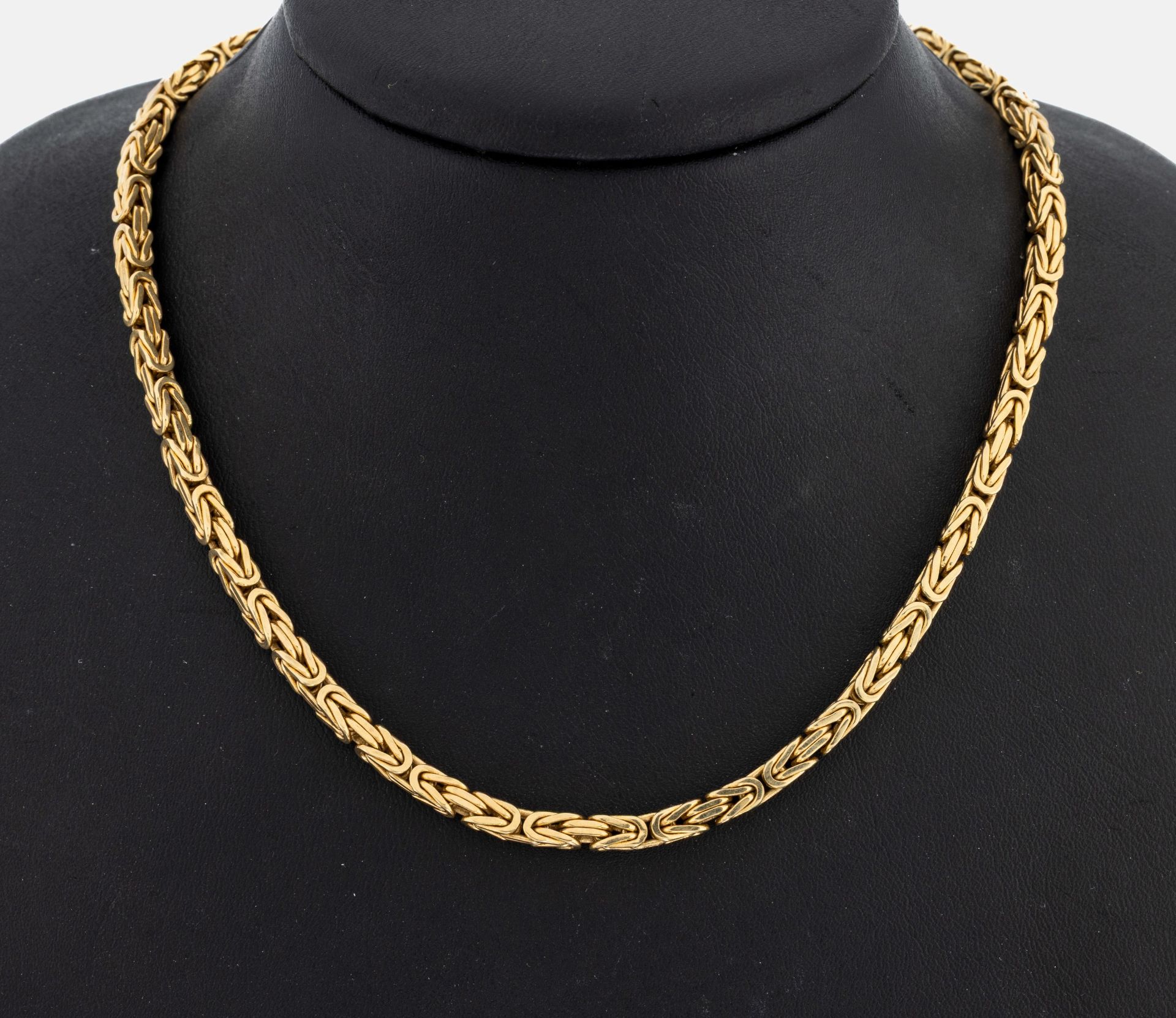 18 kt Gold Königskette, GG 750/000, D. ca. 3.75 cm, L. ca.