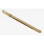 14 kt Gold Champagner-Quirl, 1930er Jahre, GG 585/000,