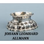 Barocker Augsburger Silbernapf, 1749-1751, 12-Lot Silber,