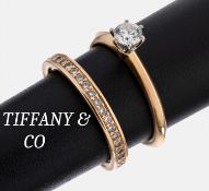 18 kt Gold TIFFANY & CO Brillant-Ring, RoseG 750/000 und