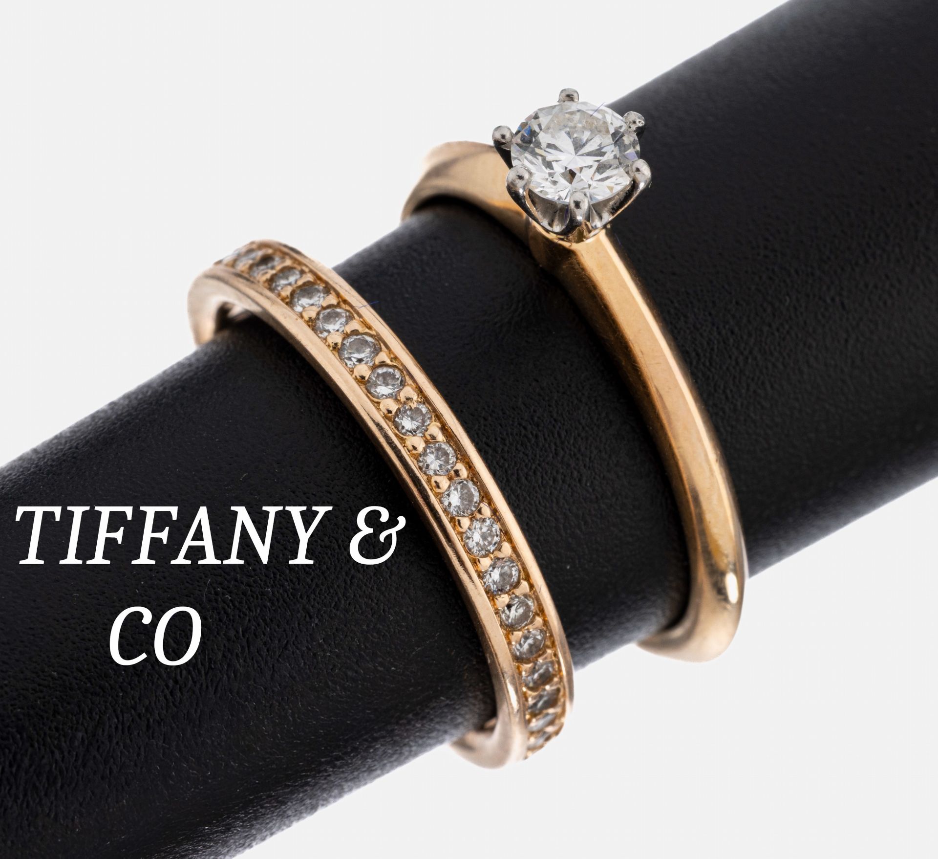 18 kt Gold TIFFANY & CO Brillant-Ring, RoseG 750/000 und