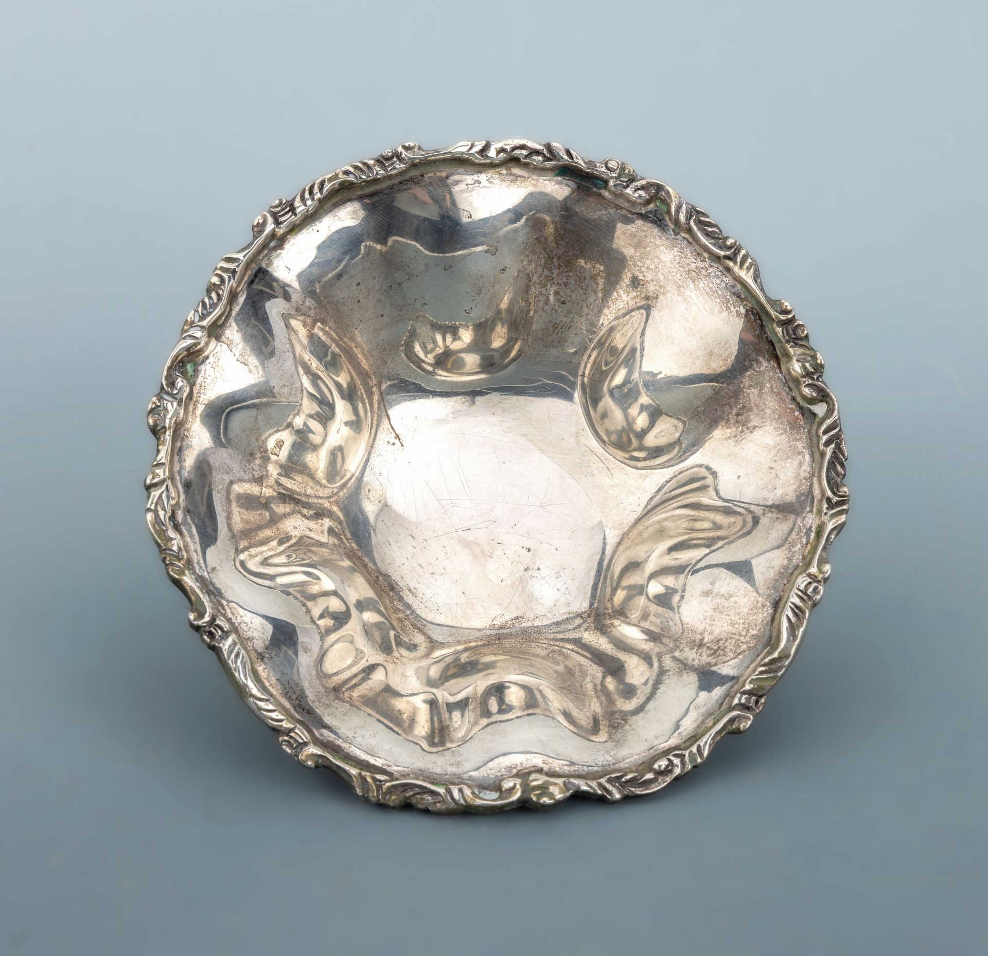 Anbietschale, Mexiko, 1950er-60er Jahre, 925er Silber,