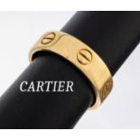 18 kt Gold CARTIER Ring Love, GG 750/000, sign. und num.,