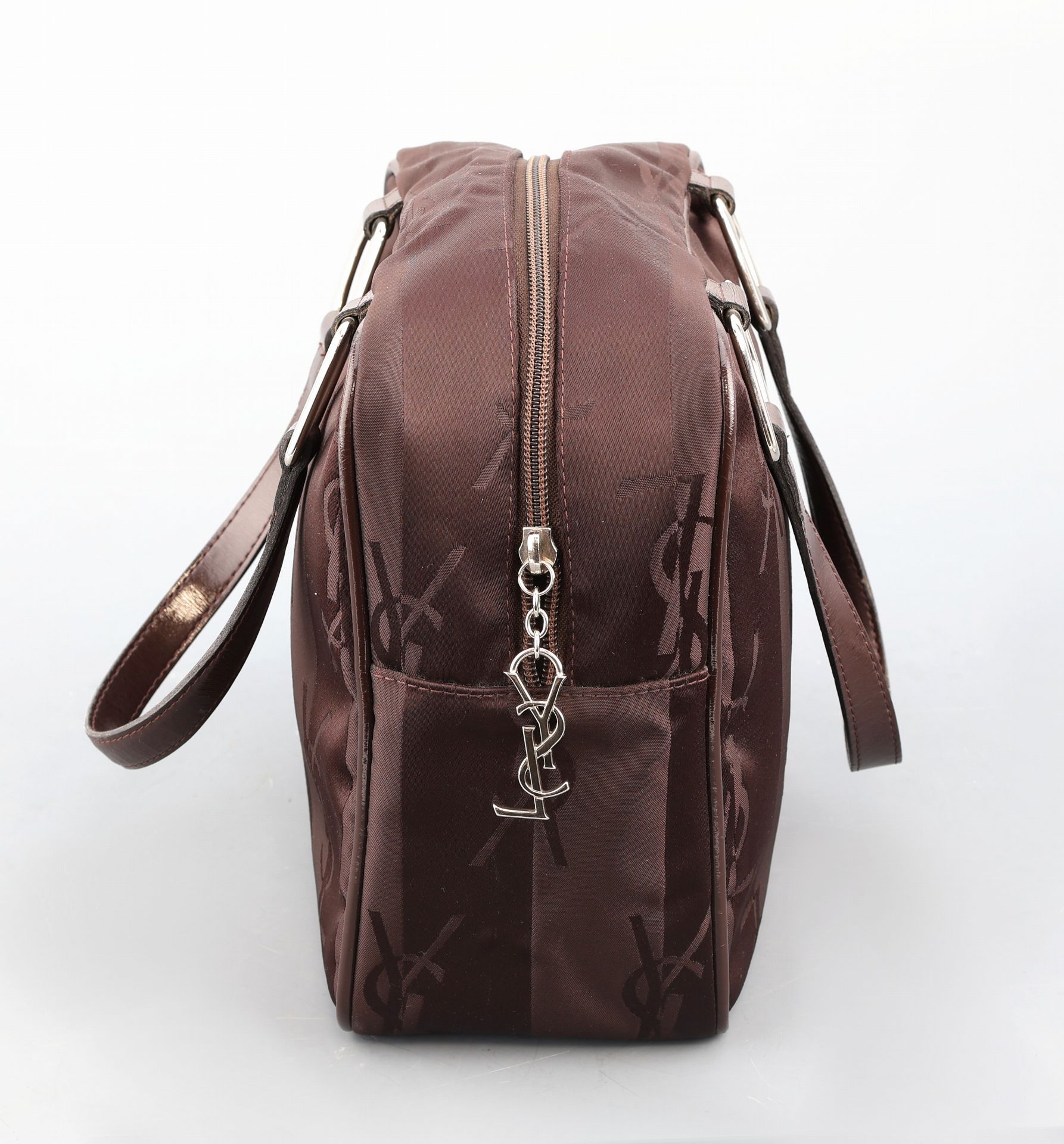 YVES SAINT LAURENT Handtasche, braunes Nylon, changierend, - Bild 2 aus 4