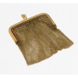14 kt Gold Abendtasche, um 1920-30, GG 585/000, Bügel