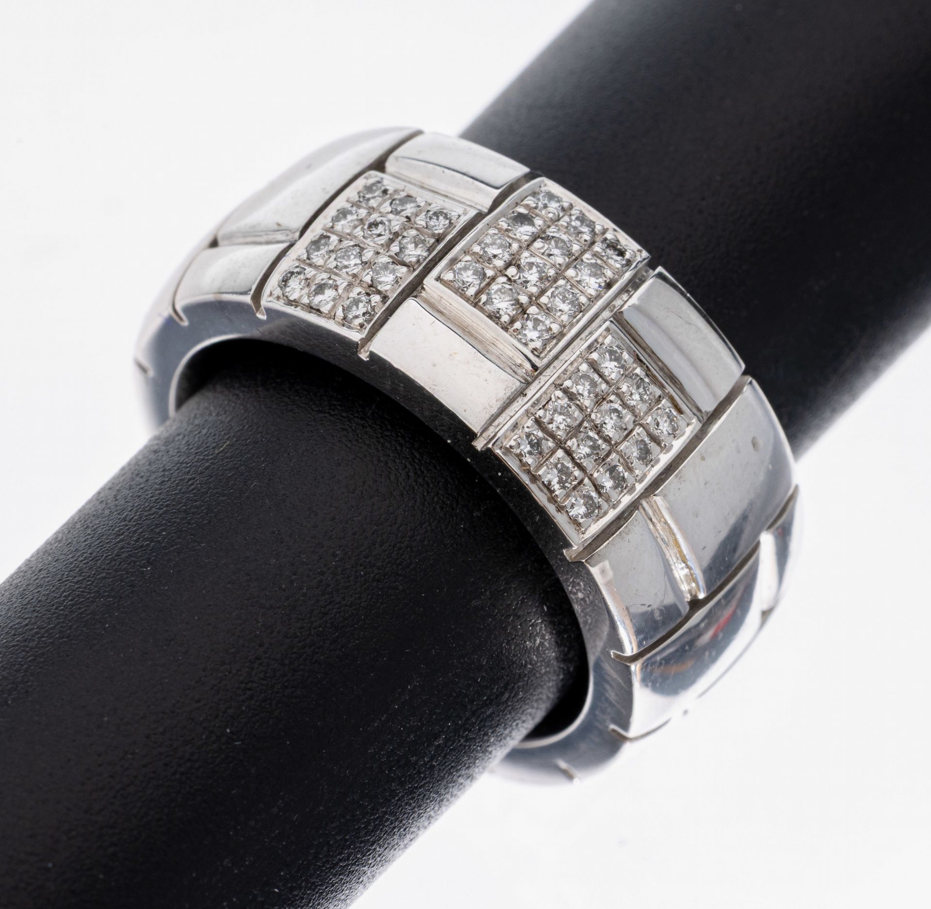 18 kt Gold ODENWALD Brillant-Ring, WG 750/000, 36