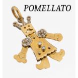 18 kt Gold POMELLATO Brillant-Anhänger, GG/WG 750/000, in