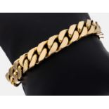 14 kt Gold Armband, GG 585/000, schwere massive