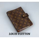 LOUIS VUITTON Agenda, Monogram Canvas,