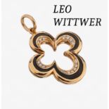 18 kt Gold LEO WITTWER Brillant-Anhänger, RoseG 750/000,