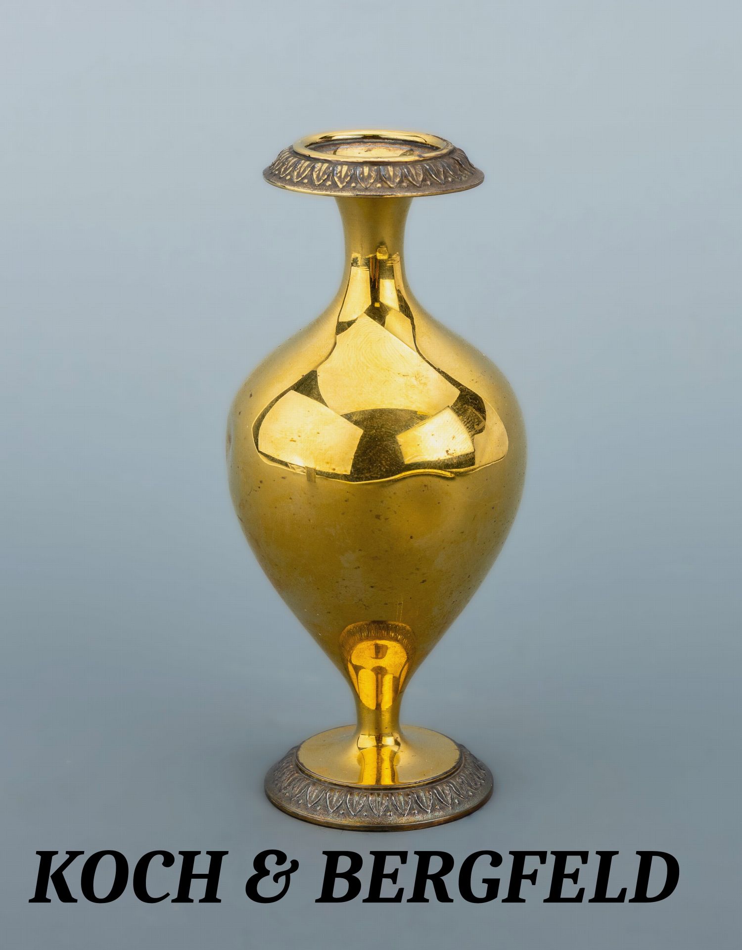 Ziervase, um 1930-50, KOCH & BERGFELD, 925er Silber, part.