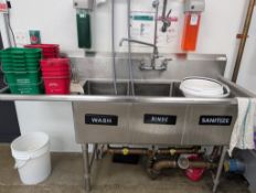 3 Bay Sink