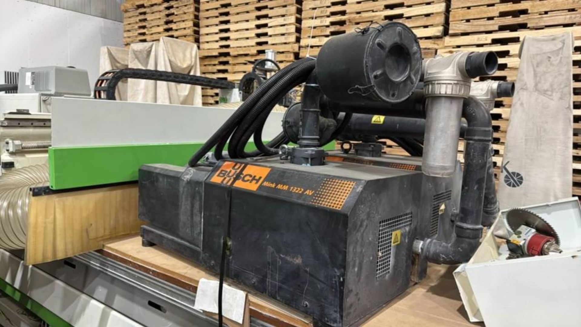 Biesse Model Rover A 3.65FT 3-Axis CNC Machining Router w/ (2) Busch ...