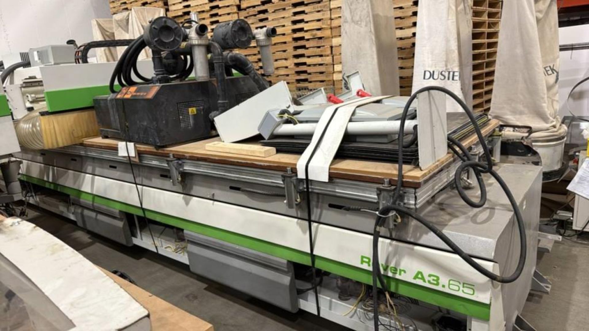 Biesse Model Rover A 3.65FT 3-Axis CNC Machining Router w/ (2) Busch ...