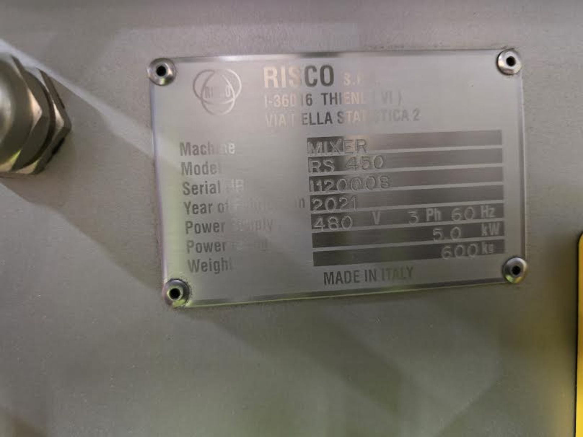 Risco Frontal Discharge Paddle Mixer - Image 6 of 10