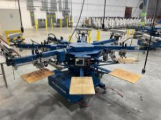 M&R Sportsman Six Color Screen Printing Press